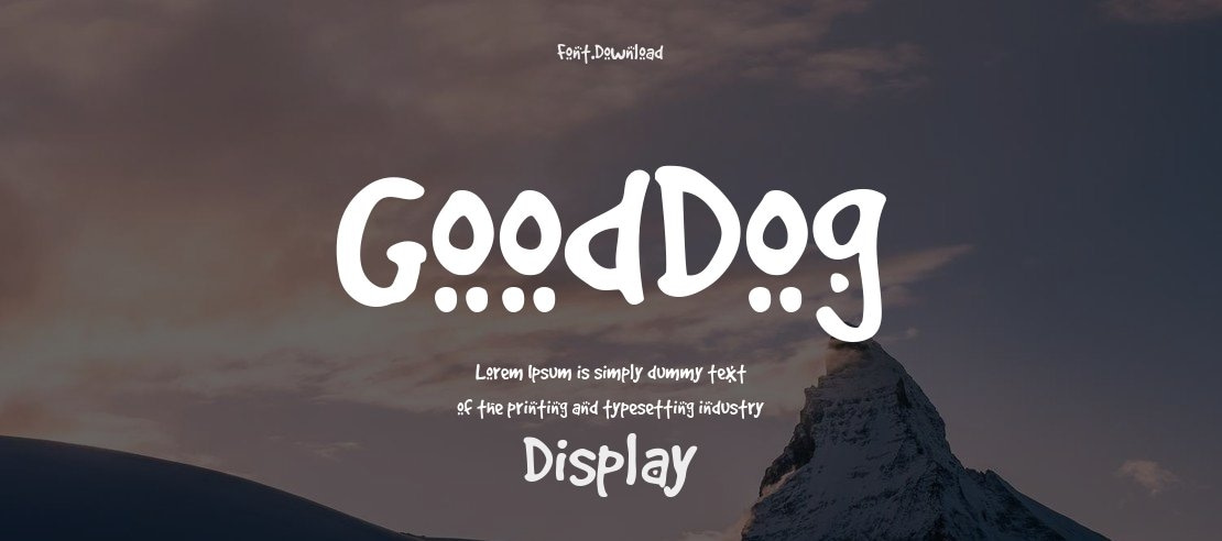 GoodDog Font