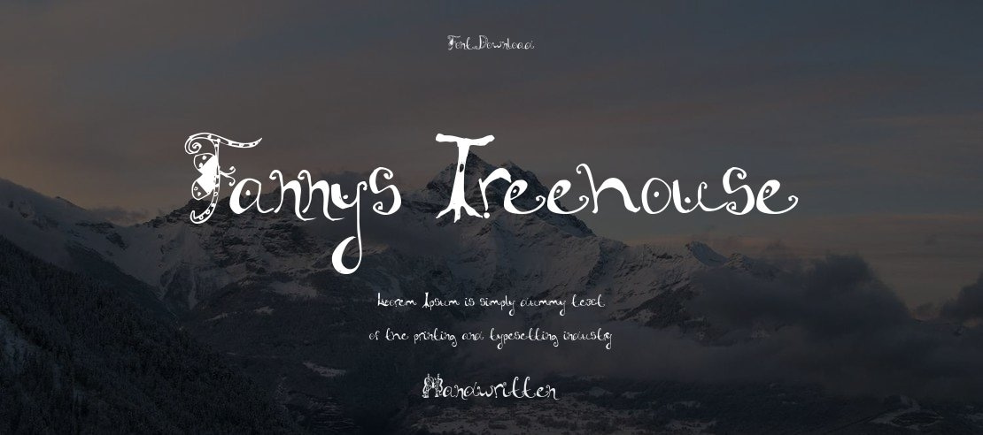 Fannys Treehouse Font
