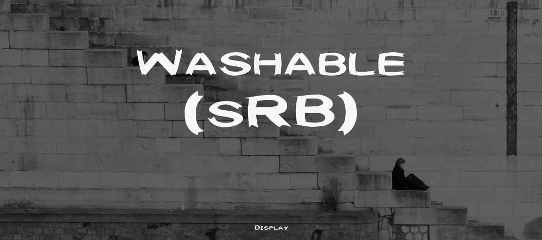 Washable (sRB) Font