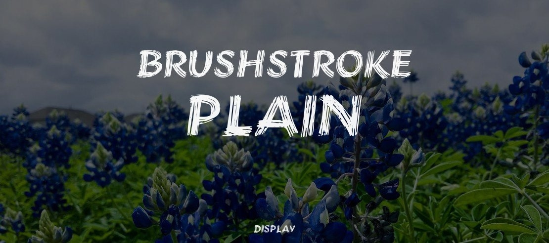 Brushstroke Plain Font