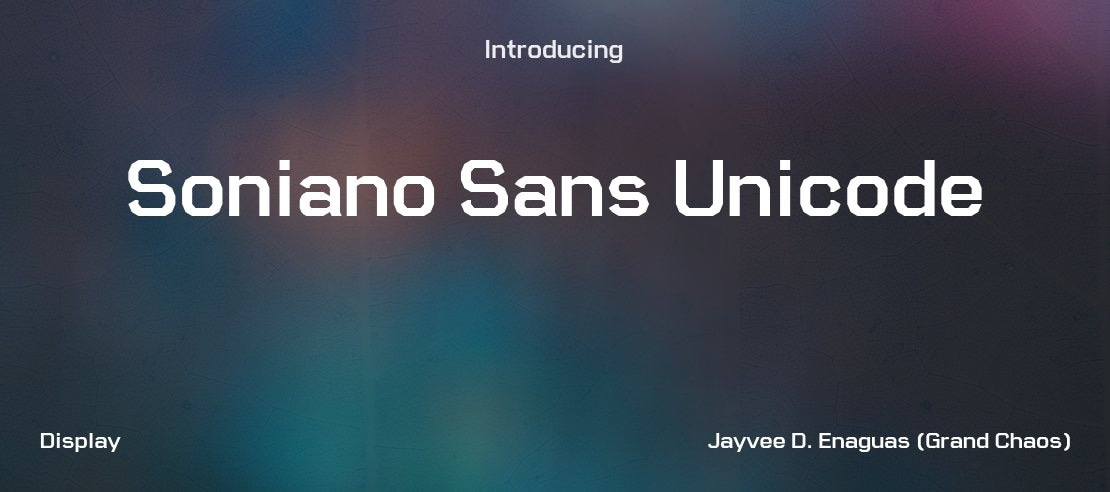 Soniano Sans Unicode Font