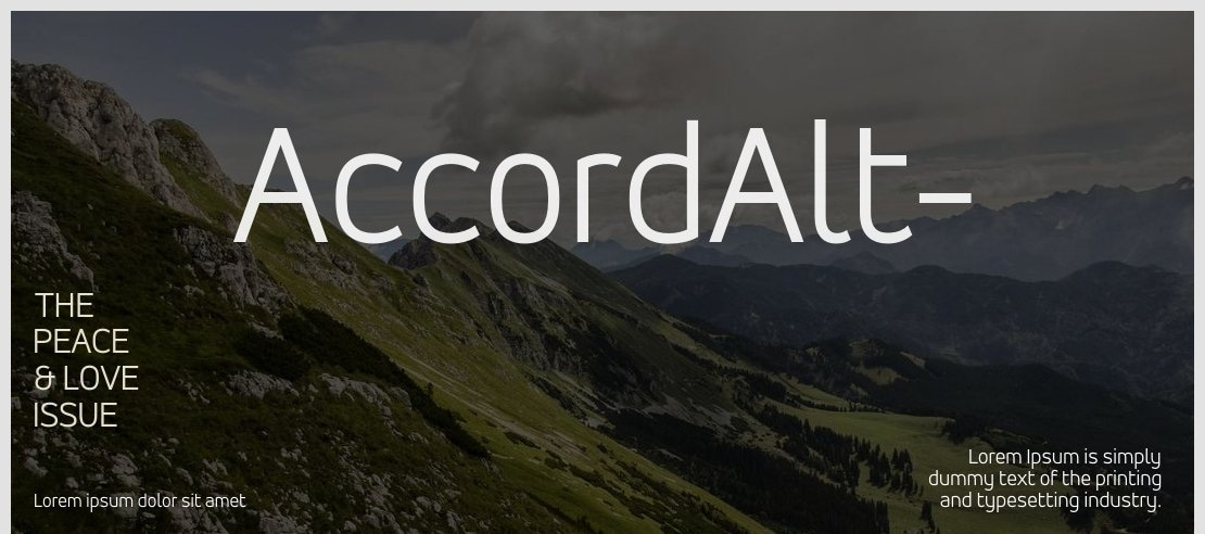 AccordAlt- Font