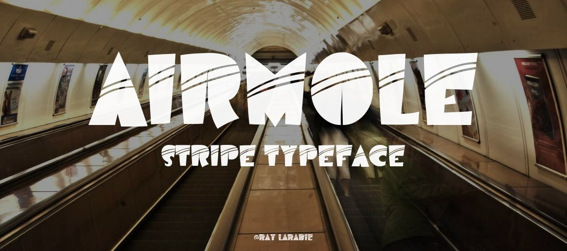 Airmole Stripe Font