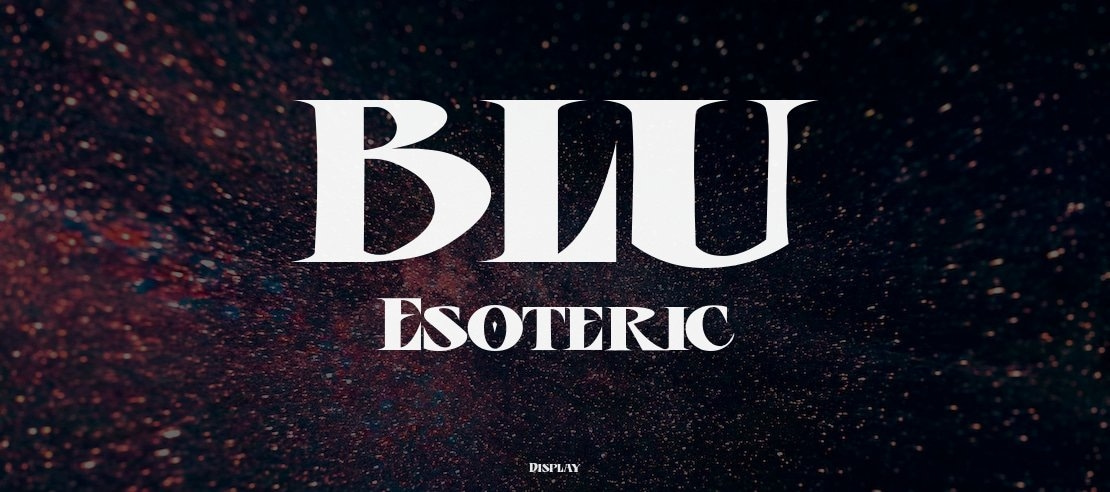 BLU Esoteric Font