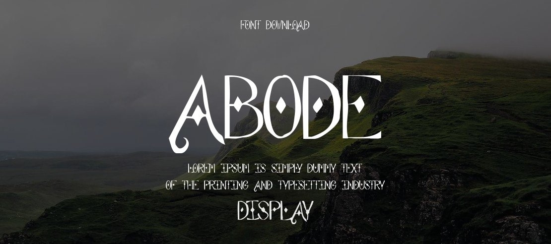 Abode Font