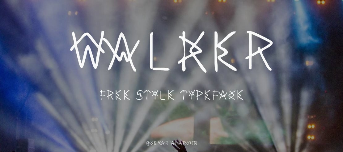 walker free style Font