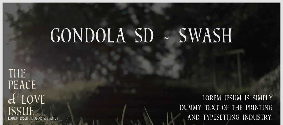 Gondola SD - Swash Font Family