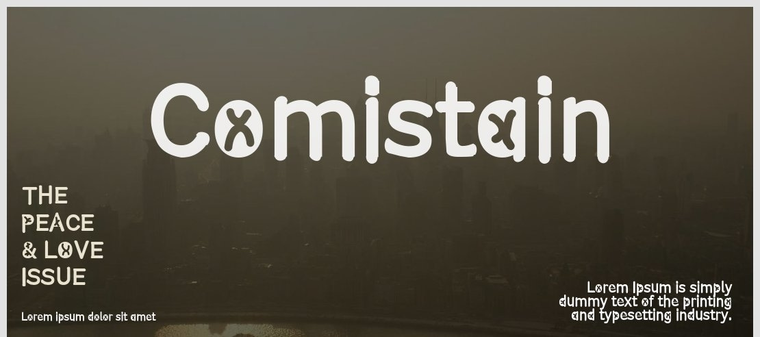 Comistain Font Family