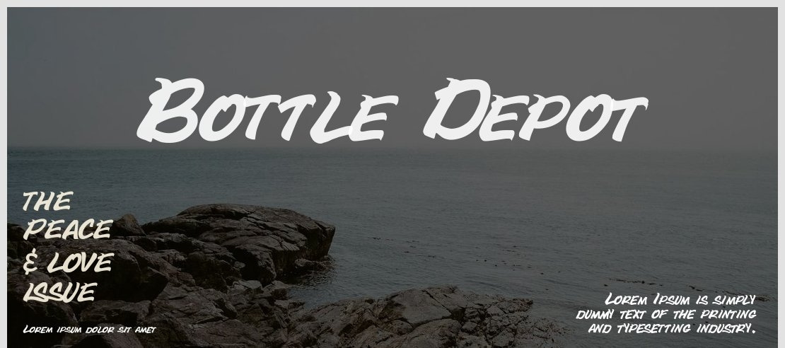 Bottle Depot Font