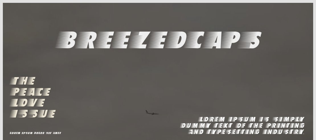 BreezedCaps Font