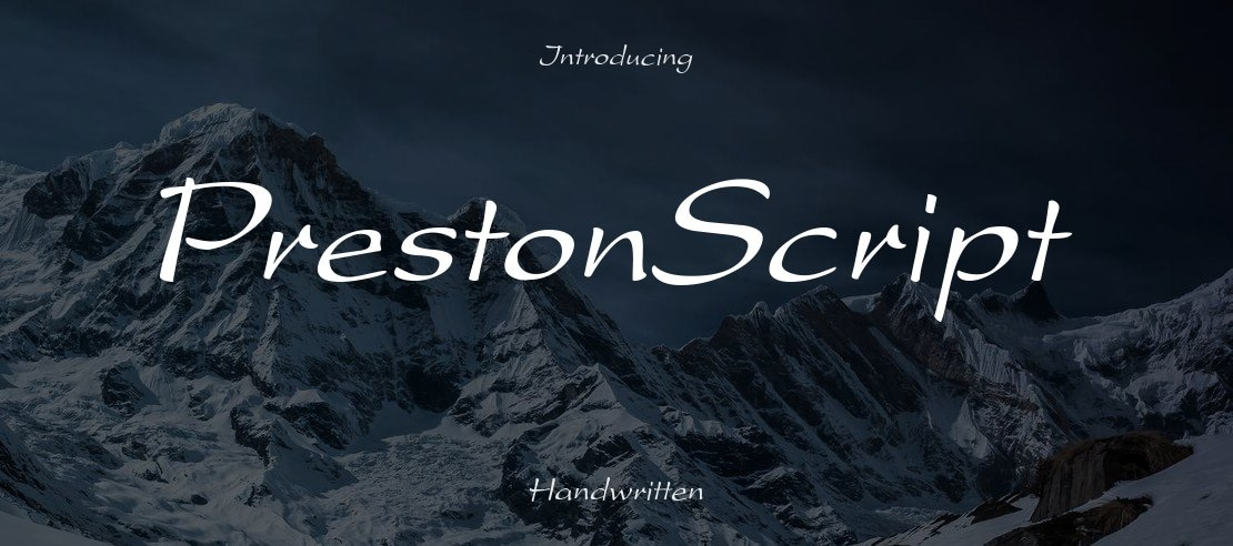 PrestonScript Font