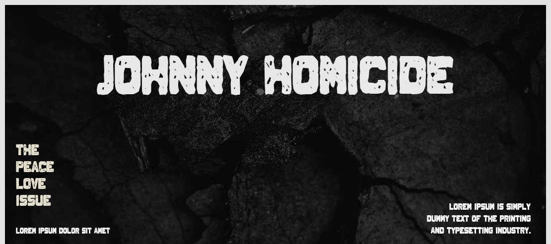 Johnny Homicide Font