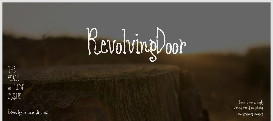 RevolvingDoor Font