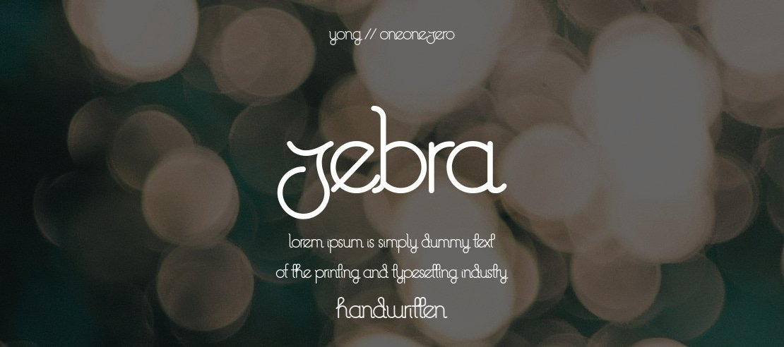 Zebra Font