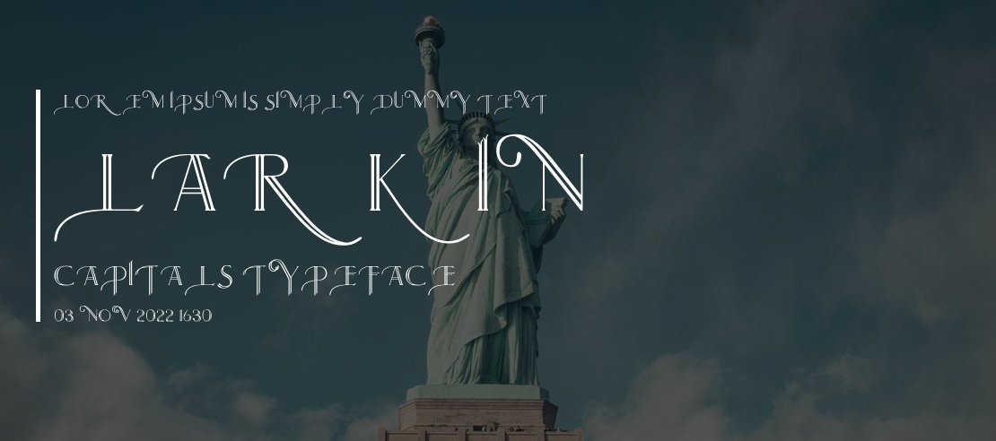 Larkin Capitals Font