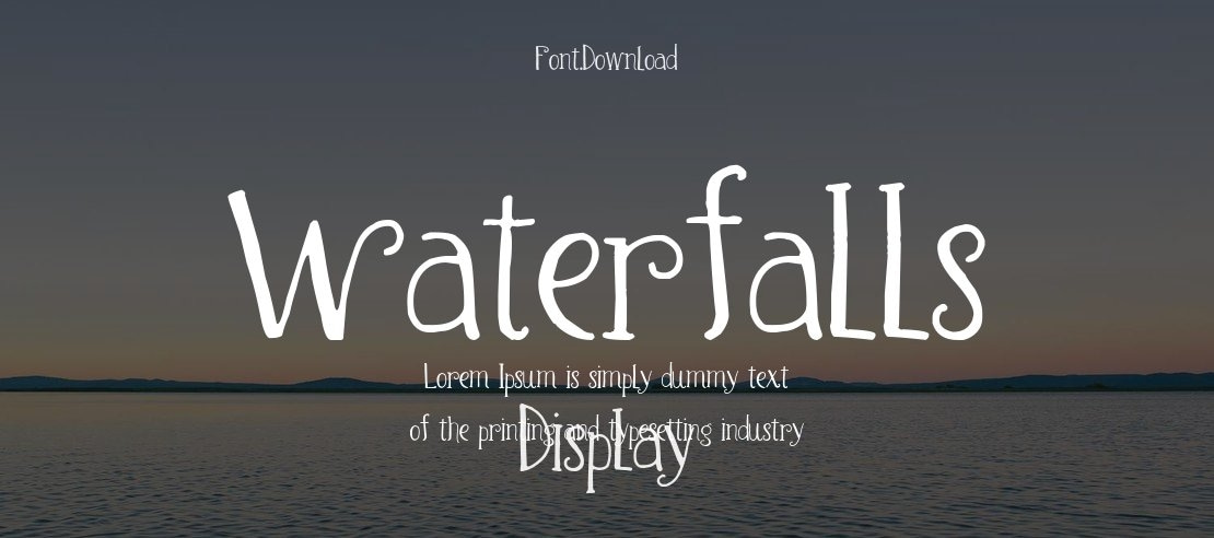 Waterfalls Font