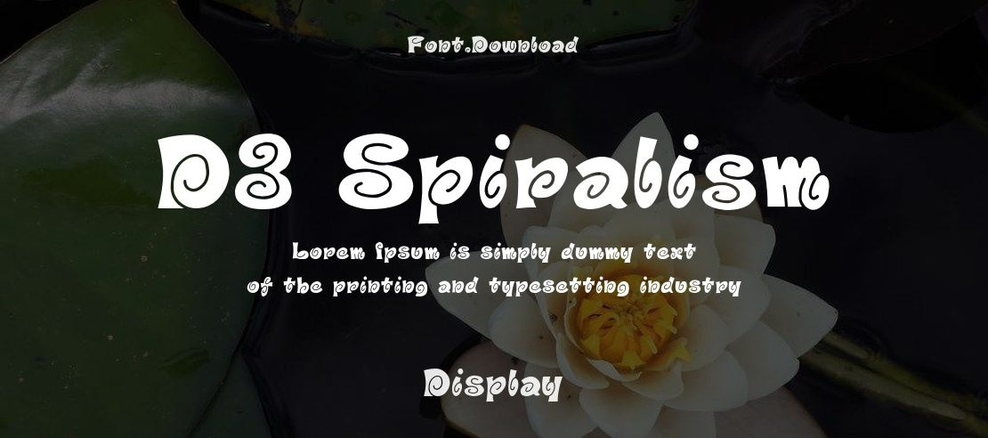 D3 Spiralism Font