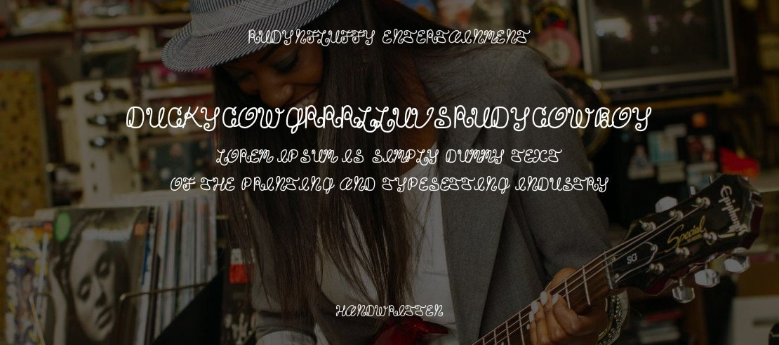 DuckyCowgrrrlLuvsRudyCowboy Font