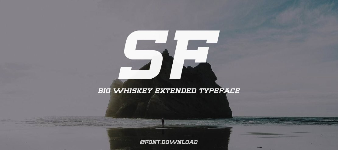 SF Big Whiskey Extended Font