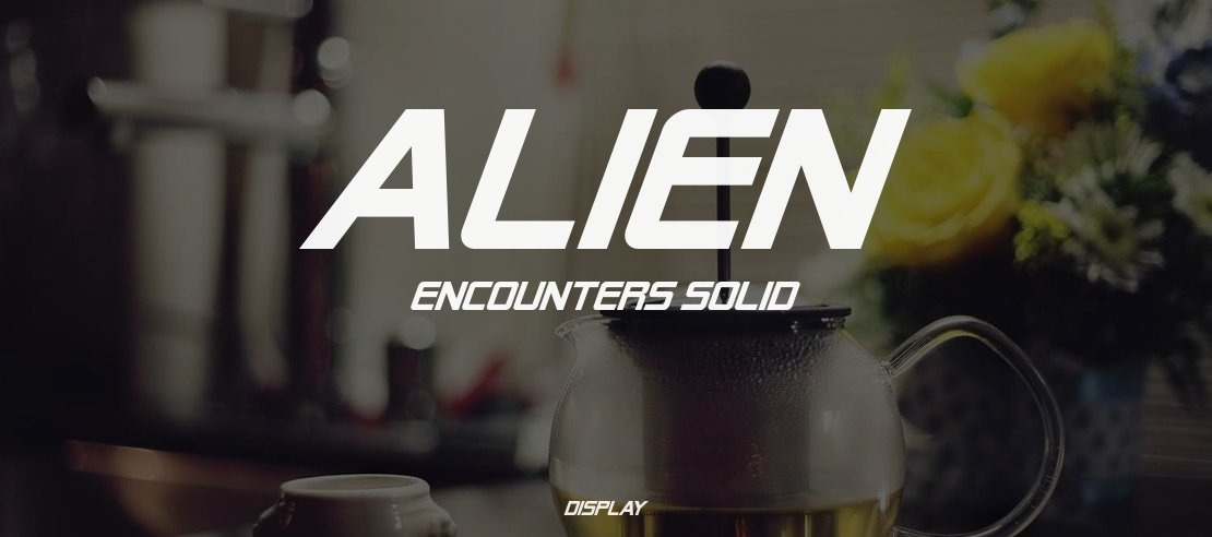 Alien Encounters Solid Font