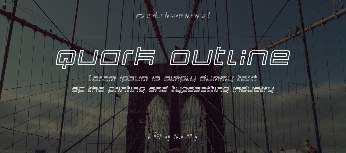 Quark Outline Font