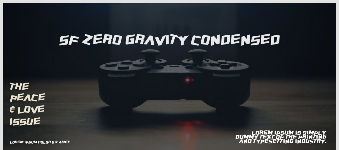 SF Zero Gravity Condensed Font