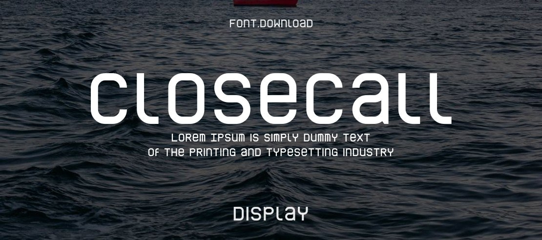 CloseCall Font