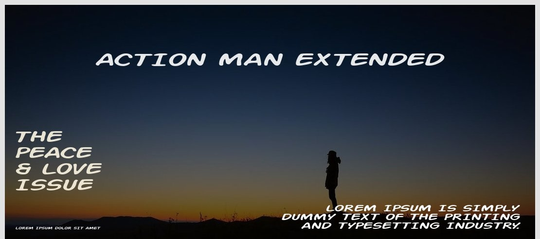 Action Man Extended Font