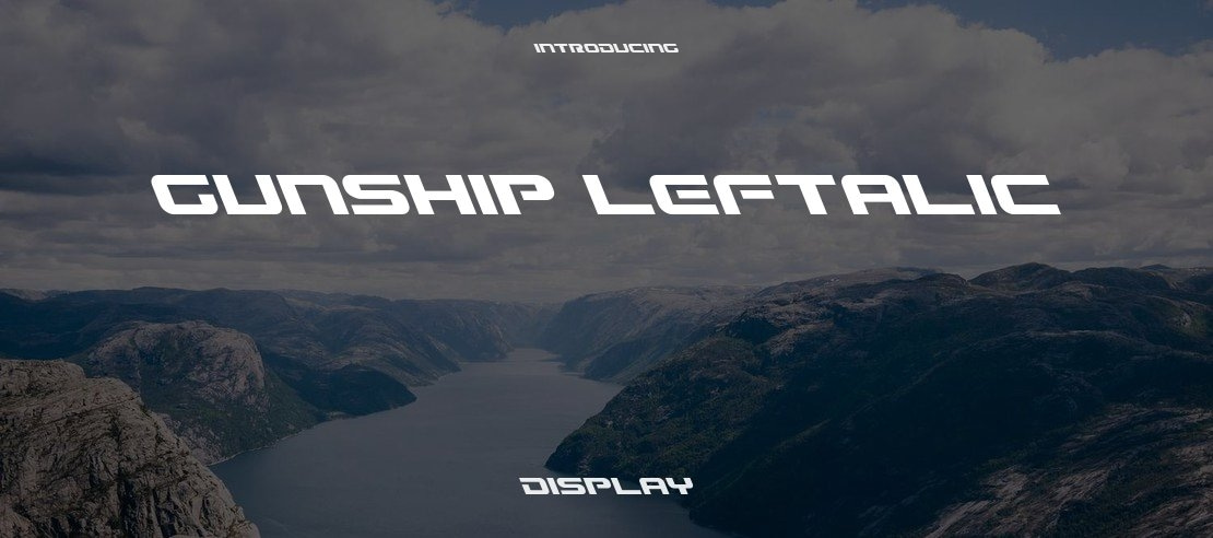 Gunship Leftalic Font