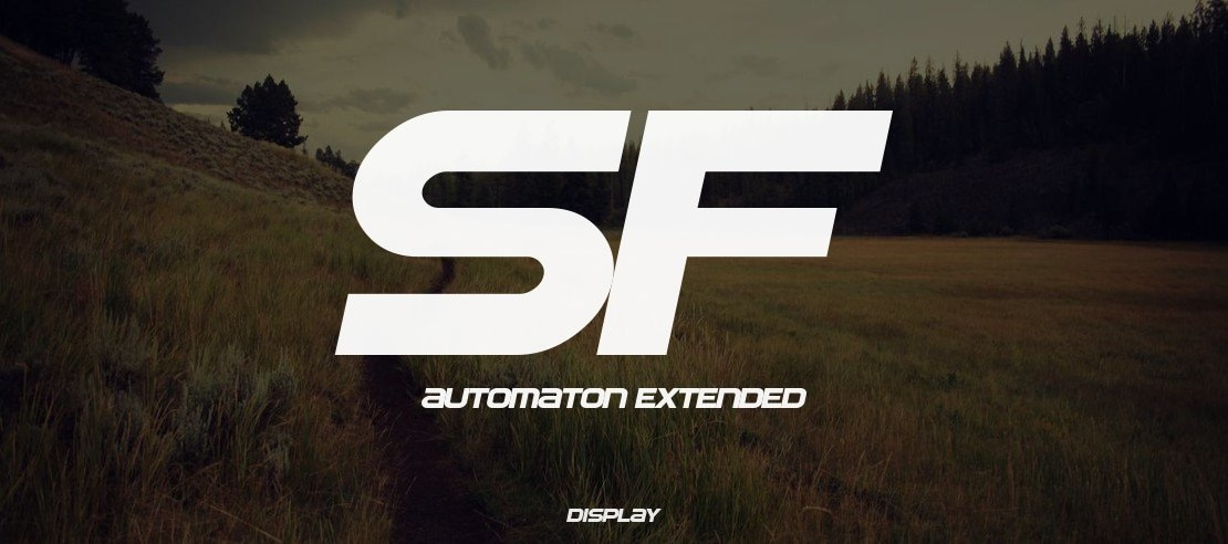 SF Automaton Extended Font