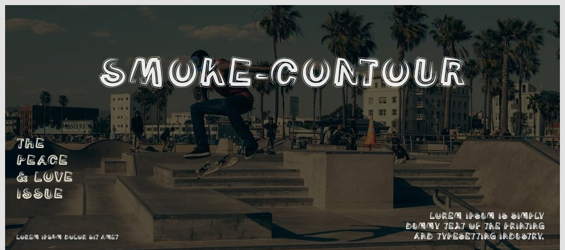 Smoke-Contour Font