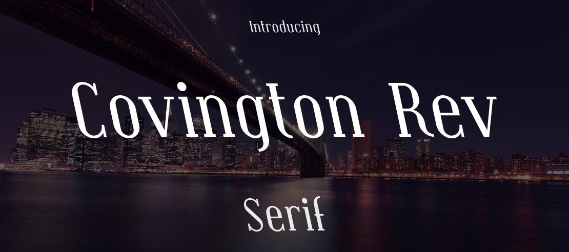 Covington Rev Font