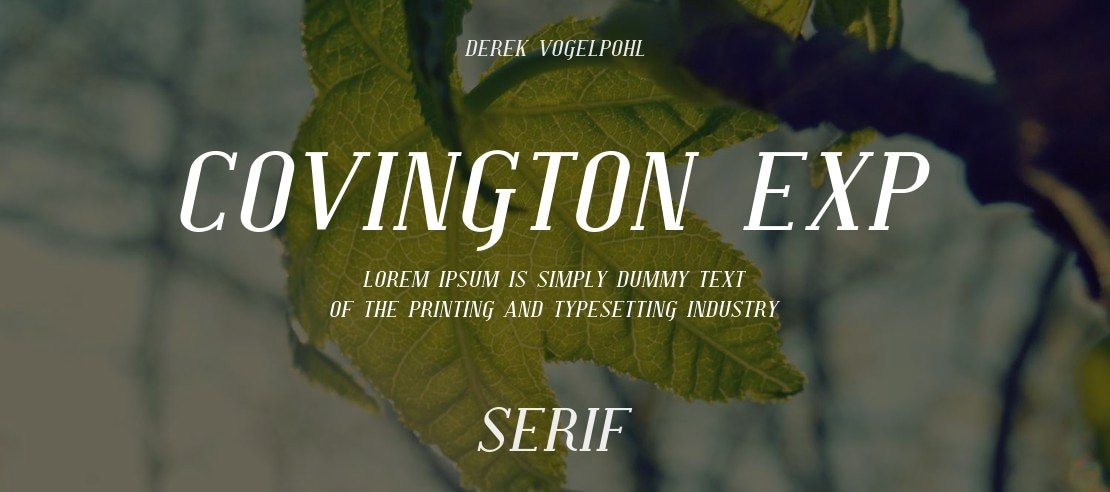 Covington Exp Font