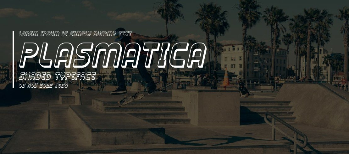 Plasmatica Shaded Font