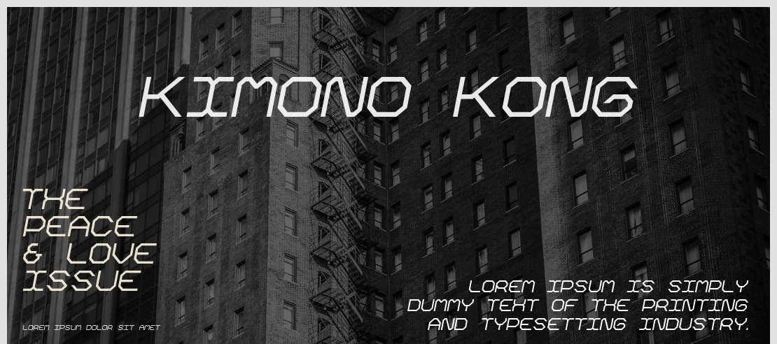 Kimono Kong Font