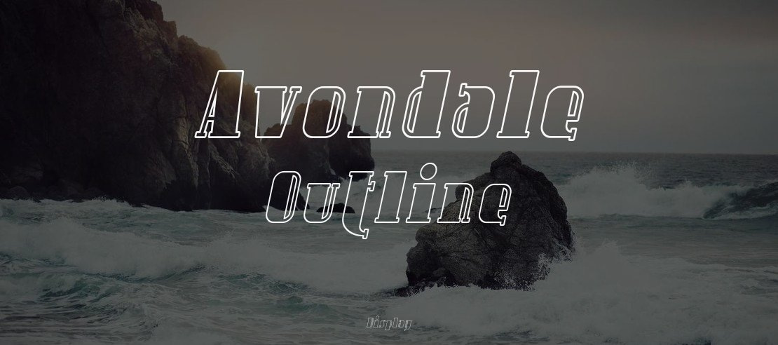 Avondale Outline Font