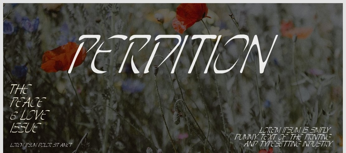 Perdition Font