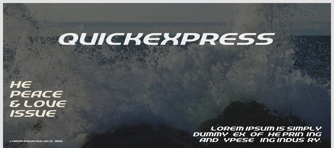 QuickExpress Font