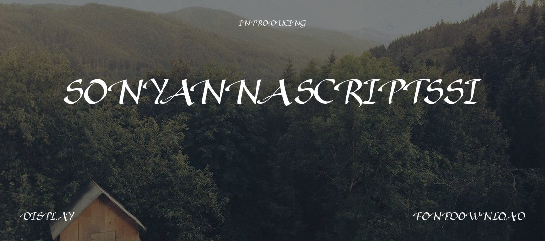 SonyannaScriptSSi Font