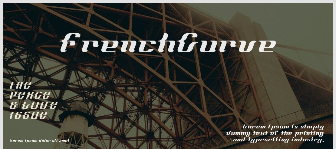 FrenchCurve Font