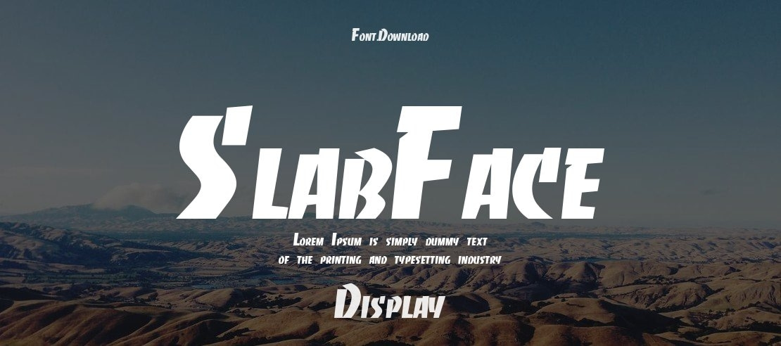 SlabFace Font