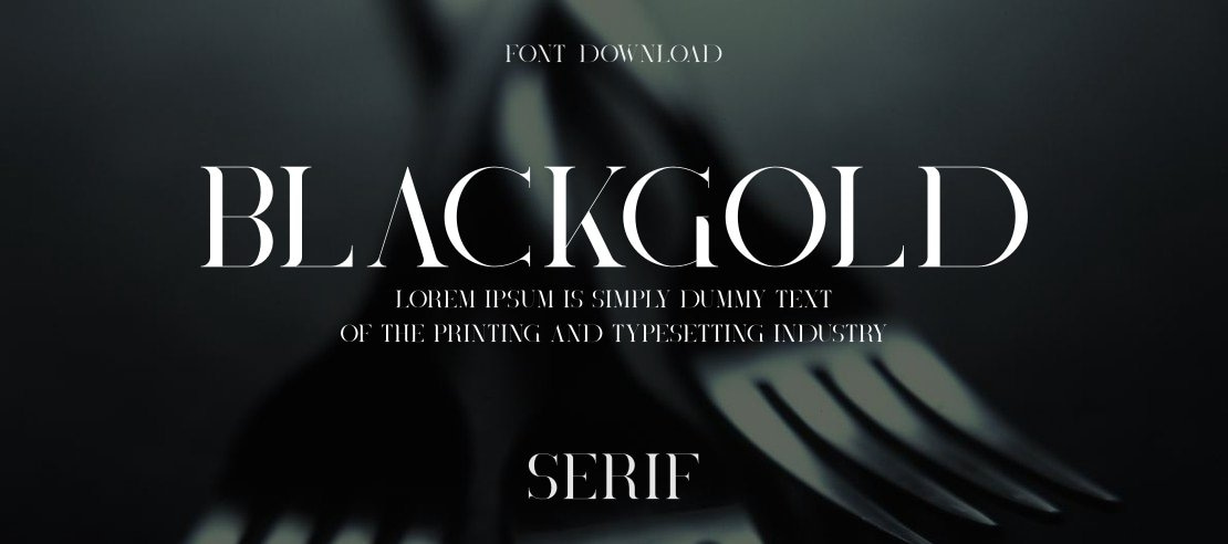 BlackGold Font