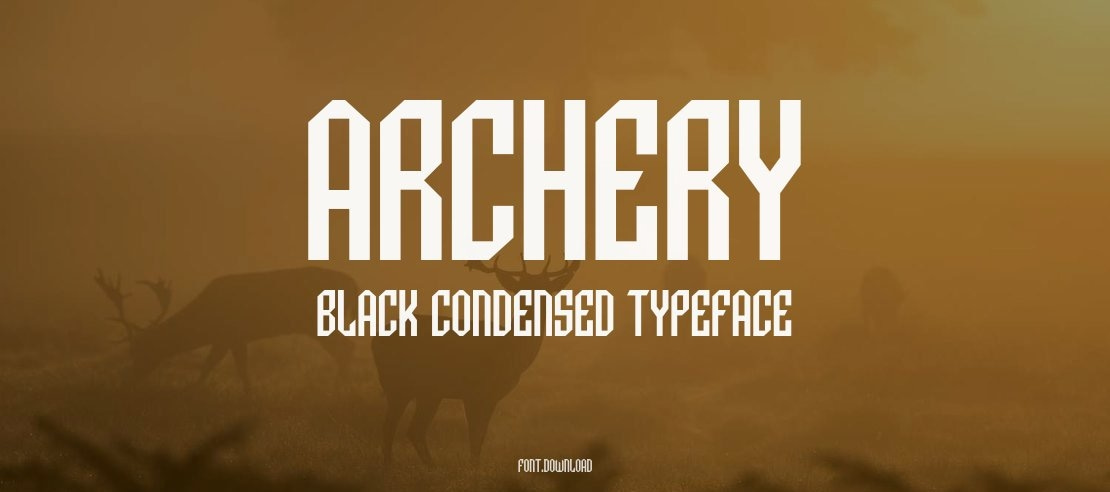 Archery Black Condensed Font Family