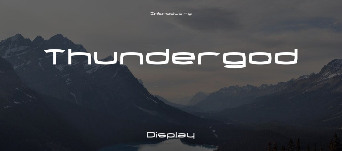 Thundergod Font Family