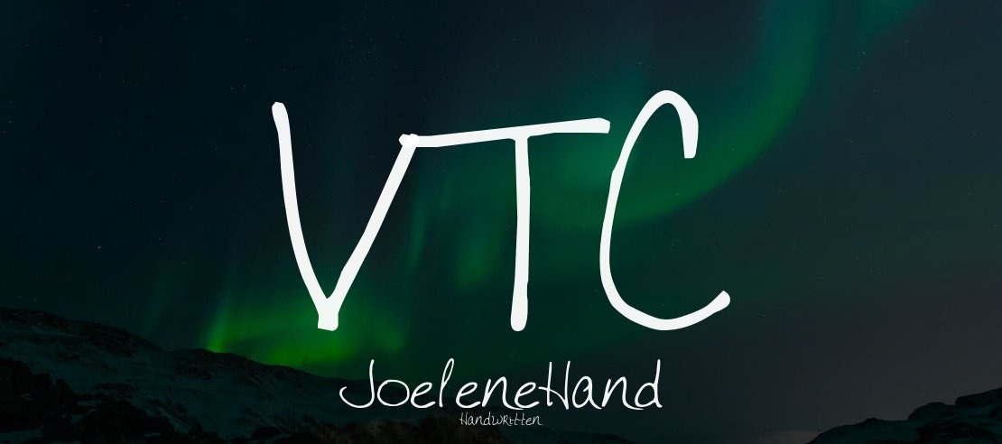 VTC JoeleneHand Font Family