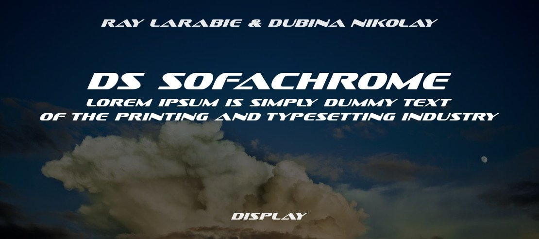 DS Sofachrome Font