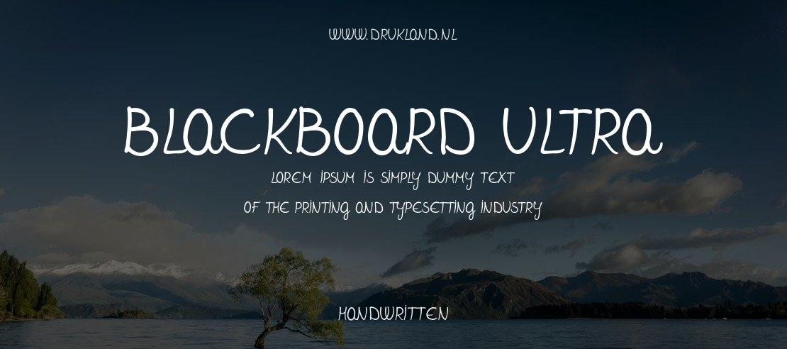 Blackboard Ultra Font