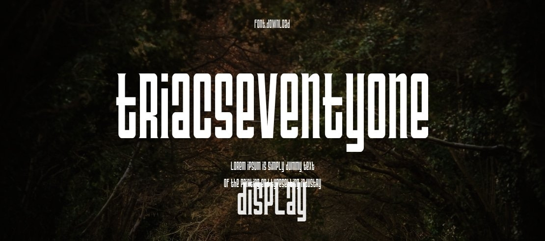 TriacSeventyone Font