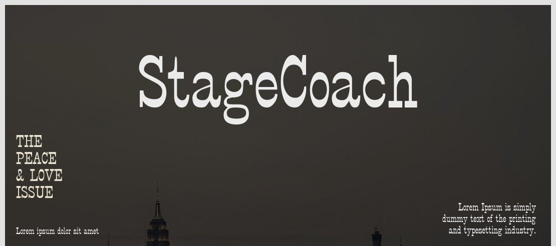 StageCoach Font
