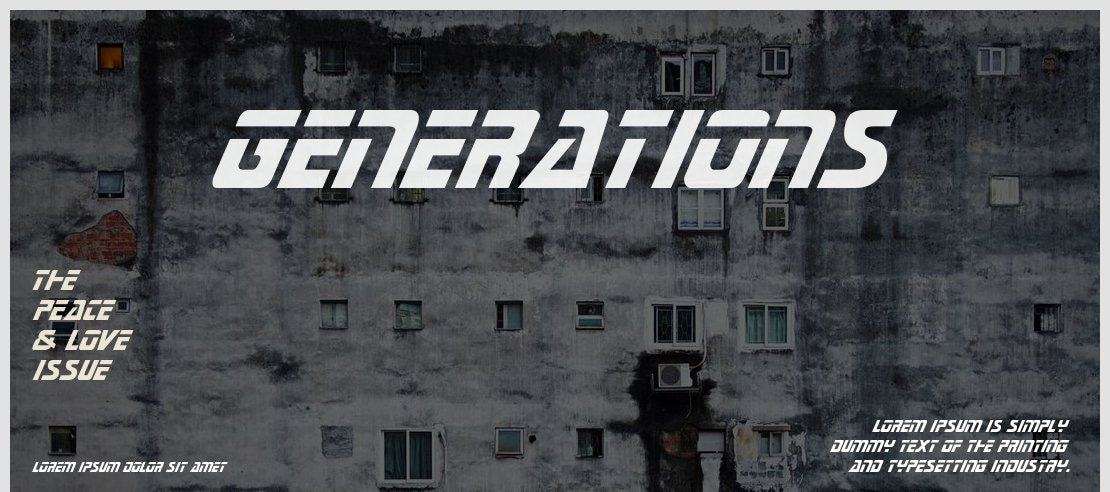 Generations Font